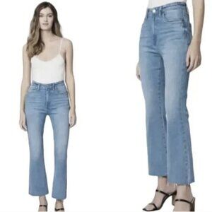 BLANKNYC The Varick Women's High-Waisted Kick Flare Jeans Blue Size 28 Crop‎